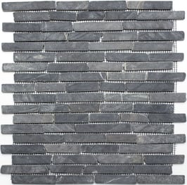 Mosaico Muretto Marmo Nero anticato