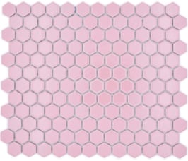 Mosaico Esagonale Ceramica ROSA LUC