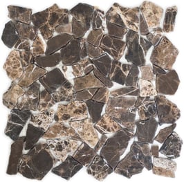 Mosaico Palladiana Marmo Impala Brown