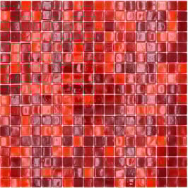Mosaico 15mm IRIDISCENTE RED