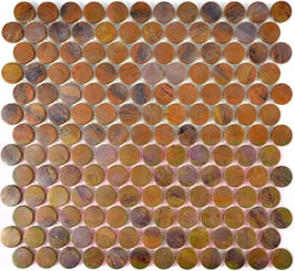 Mosaico in Metallo Rame Ring