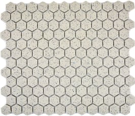 Mosaico 23/26mm ANTISCIVOLO Esagoni SALE PEPE opaco