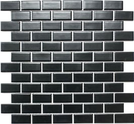 Mosaico PURO NERO RETTANGOLO 23/48 MAT