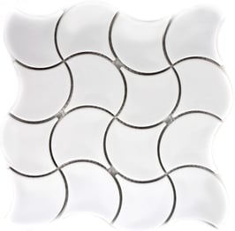 Mosaico Toscana PAZZI BIANCO LUCIDO