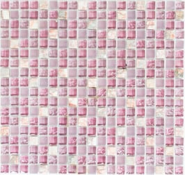 Mosaico Marmo Vetro 15mm Natural Mix LIlla