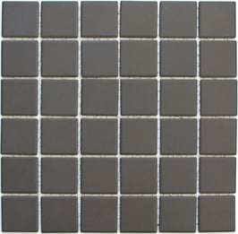Mosaico 47mm Antiscivolo Ruvido MARRONE BIG opaco