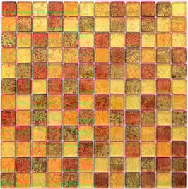 Mosaico Foglia 23mm Oro Mix