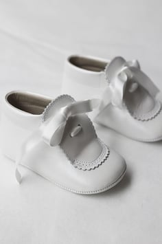 Chaussons baptême fille Charlotte