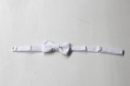 Noeud papillon bébé garçon lin blanc