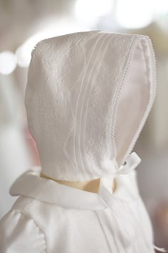Bonnet de baptême Augustine