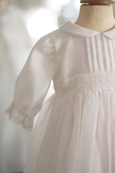 Robe baptême longue Augustine