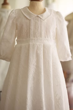 Robe baptême longue dentelle Loïs