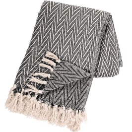 Plaid | 130x170cm | Alpana | Zwart/Wit