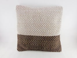 Sierkussen Gevuld | Bruin/Wit | 45x45cm