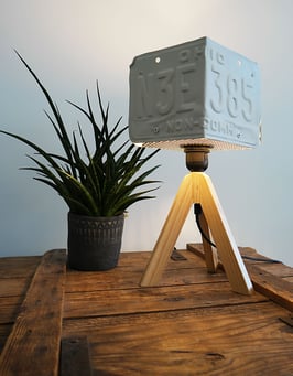 Tafellamp License Cube Wit