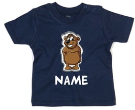 Babyshirt Bär mit Name