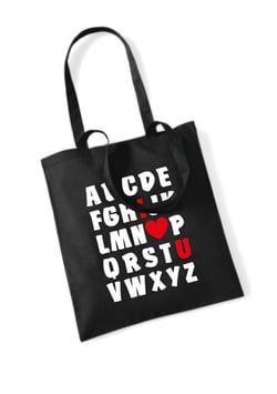 Stofftasche I love you