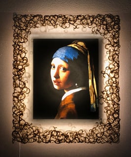 特注和紙KARAKUSA　フェルメール「真珠の耳飾りの少女」と和紙ックセット