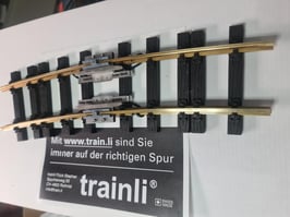 18.013 Dehnfugengleis mit Messinggleisprofilen für Gleisbogen R5