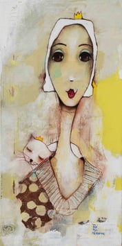 Toi, toi ma reine - 30 cm x 60 cm