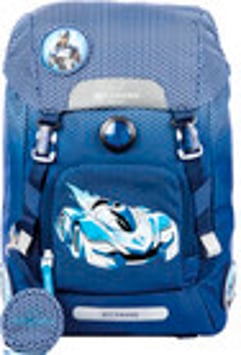BECKMANN Schulrucksack Classic Supercar blue