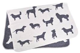 David Fussenegger, Hundedecke Hunde allover, 70 x 90 cm