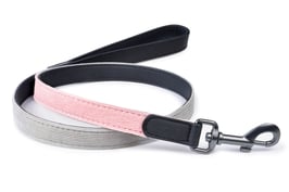 51DegreesNorth, Hundeleine, Milano Cord, Rosé-Grau