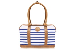 Milk & Pepper, Hundetasche „Zaig“, blau gestreift