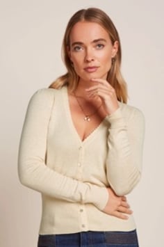 leichter Cardi mit V-Kragen - King Louie