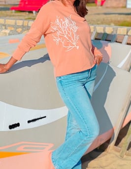 Sweat loose brique clair" Salicorne "