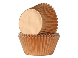 Papirčki za mafine - bronasti s sijajem