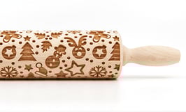 Majhen valjar za testo "Christmas mix"