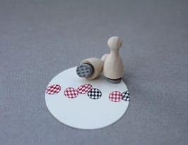 Mini velikonočni pirh - harlekin
