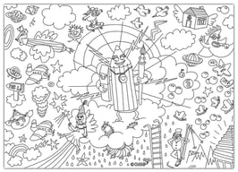 Blok s 25 listi - pobarvanka SET 2