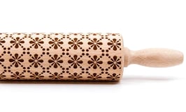 Valjar za testo "Cvetlični tapetni vzorec"