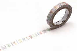 Washi lepilni trak - ozki - embroidery line