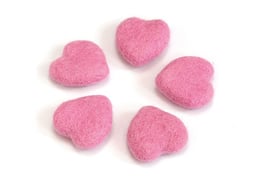 Set 5 srčkov iz filca