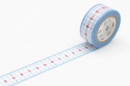 Washi lepilni trak - ruler / ravnilo