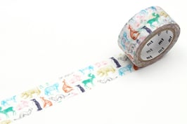 Washi lepilni trak - Winter animals