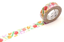 Washi lepilni trak - Summer vegetable