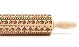 Valjar za testo "Praznični novoletni vzorec"