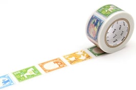 Washi lepilni trak - Postage stamp