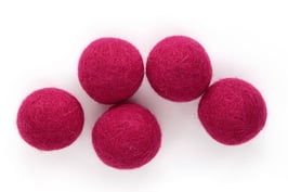 Set 5 velikih barvnih kroglic iz filca