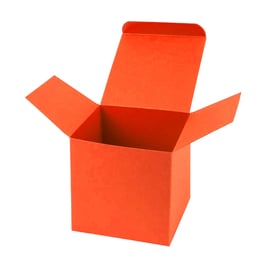 Darilna škatlica - Cube M - v oranžni barvi
