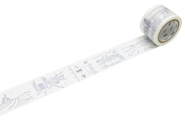 Washi lepilni trak - Mizumaru Anzai drawing