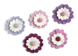 Broška v obliki marjetice - svetlo roza