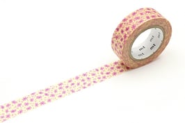 Washi lepilni trak - pink flower