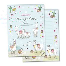 Pisalni blok - A4 z motivom alpake