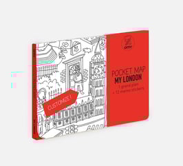 My London - žepni zemljevid - pobarvanka - Londona