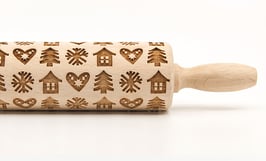 Valjar za testo "Little winter houses"